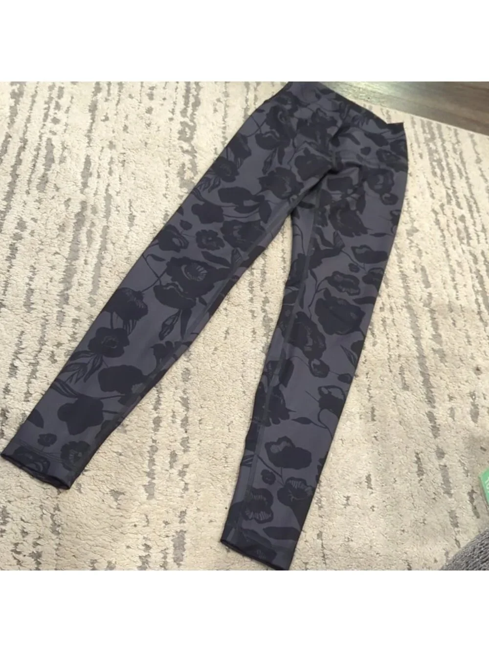 Lululemon Wunder Under Pant *Full-On Luon (Roll Down/Print)Flat Inky Flora